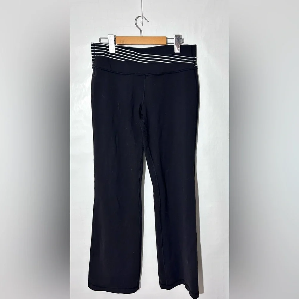 Lululemon Astro Pant Full-On Luon black size 10 gym yoga running